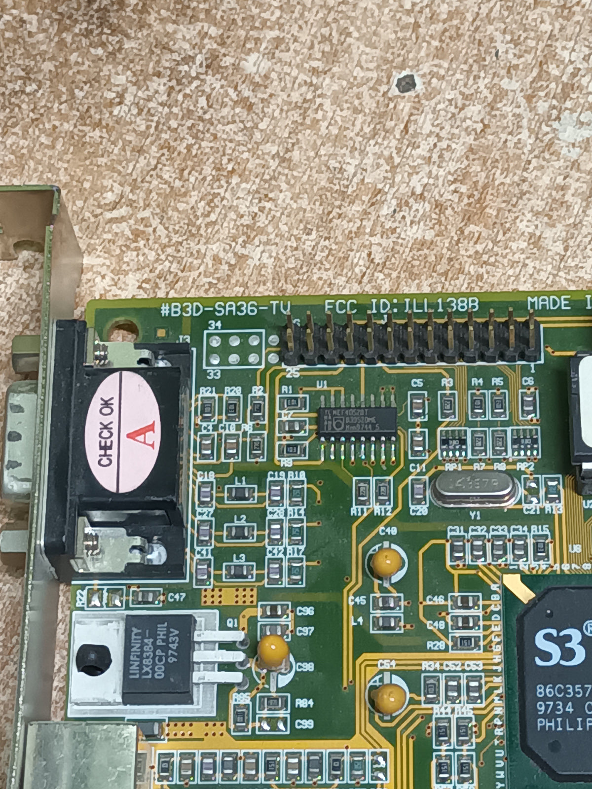 Tarjeta gráfica Retro Vintage VGA S3 Virge GX2 AGP