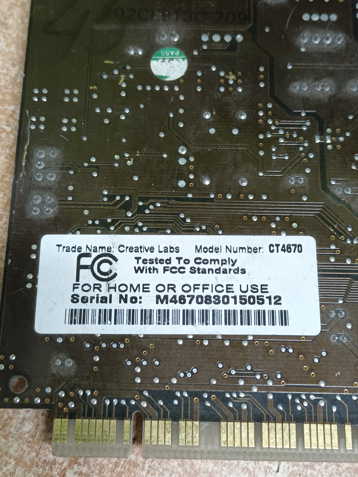 tarjeta de sonido SOUND BLASTER CT4670