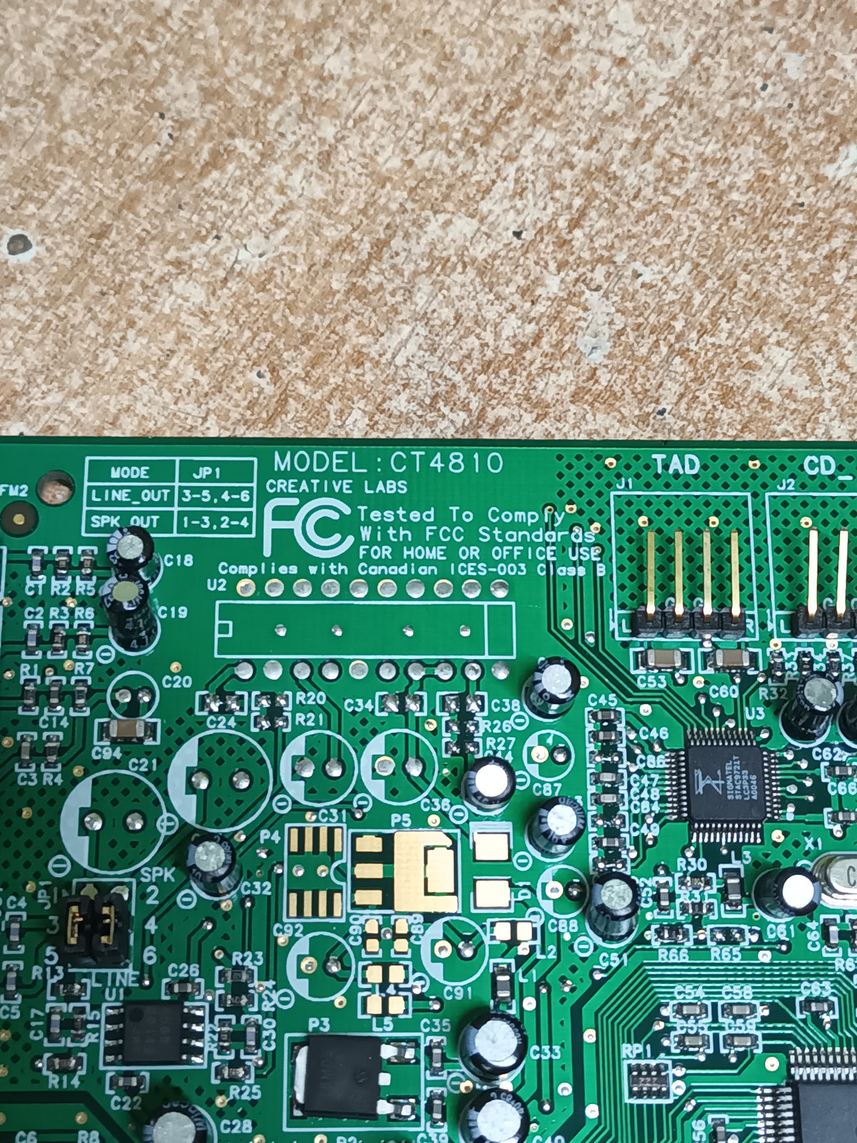 tarjeta de sonido SOUND BLASTER CT4810