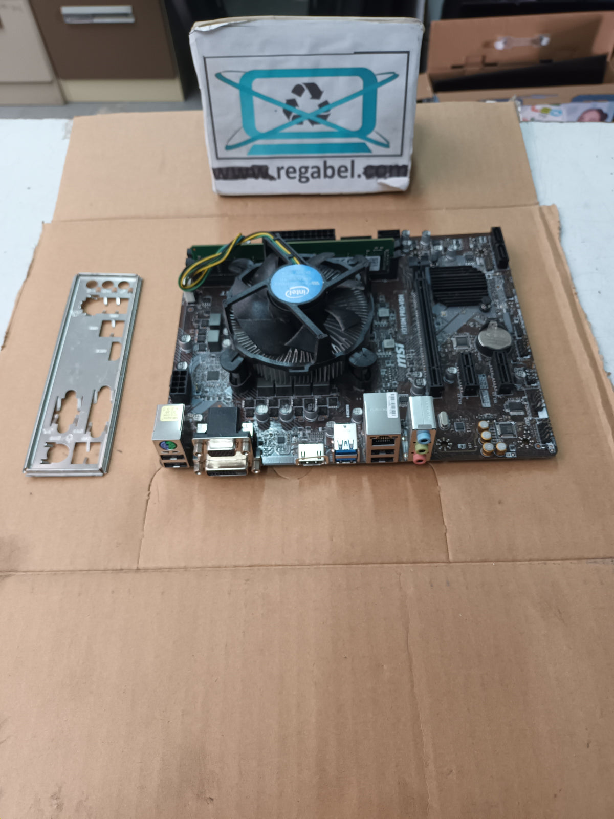 placa base MSI H310M PRO-VDH, procesador PENTIUM GOLD G5500, 380Ghz y 4GB