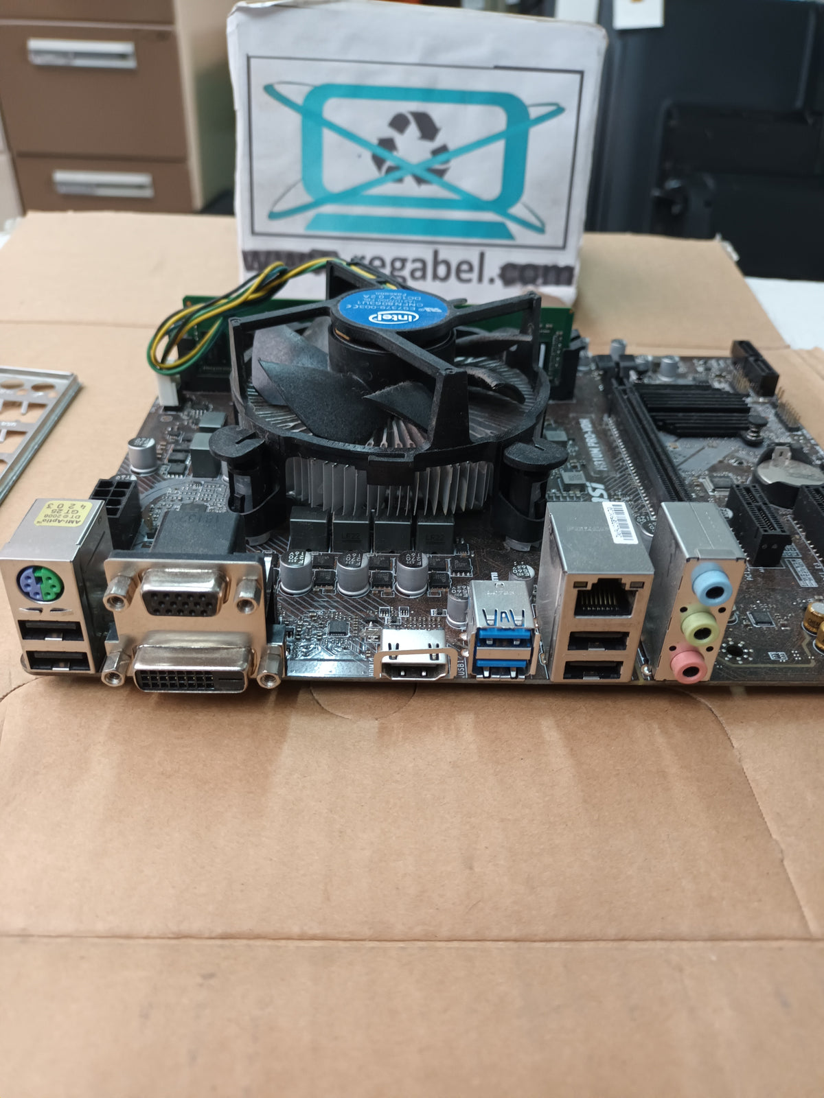 placa base MSI H310M PRO-VDH, procesador PENTIUM GOLD G5500, 380Ghz y 4GB