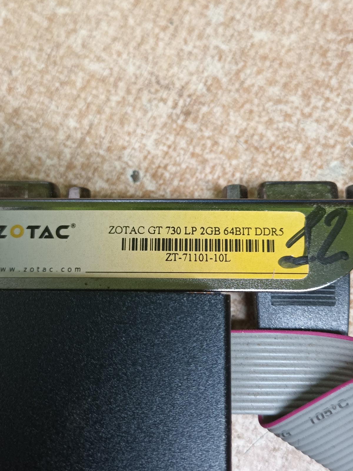 tarjeta grafica zotac gt 730 lp 2gb 64bit ddr5