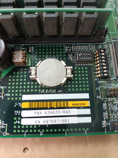 PLACA BASE INTEL 636635-845 647697-001 SOCKET 7 SIMM PCI ISA