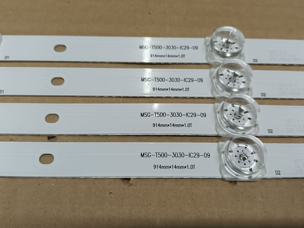 KIT 4 tiras de retroiluminación de TD SYSTEMS K50DLG12US