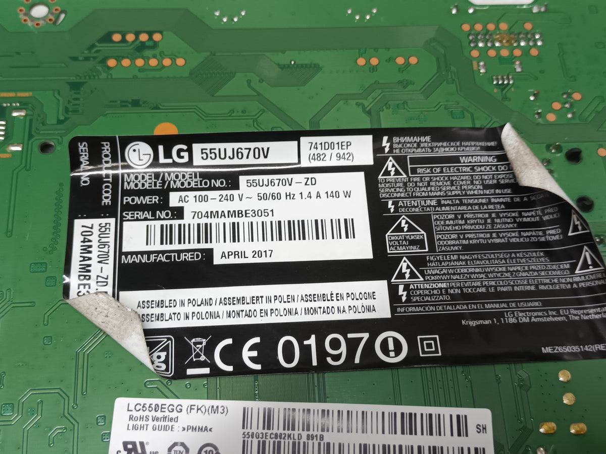 soporte, pies de LG55UJ670V