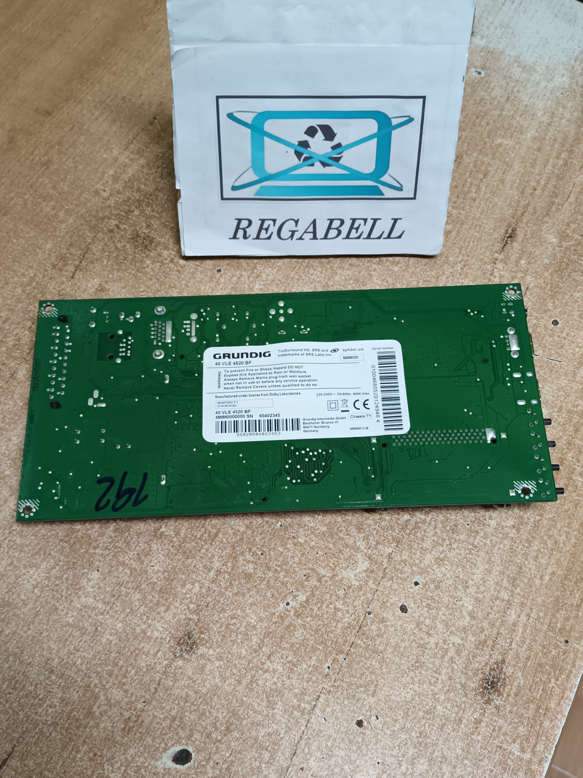VTY190R-6, de GRUNDIG 40VLE4520BF