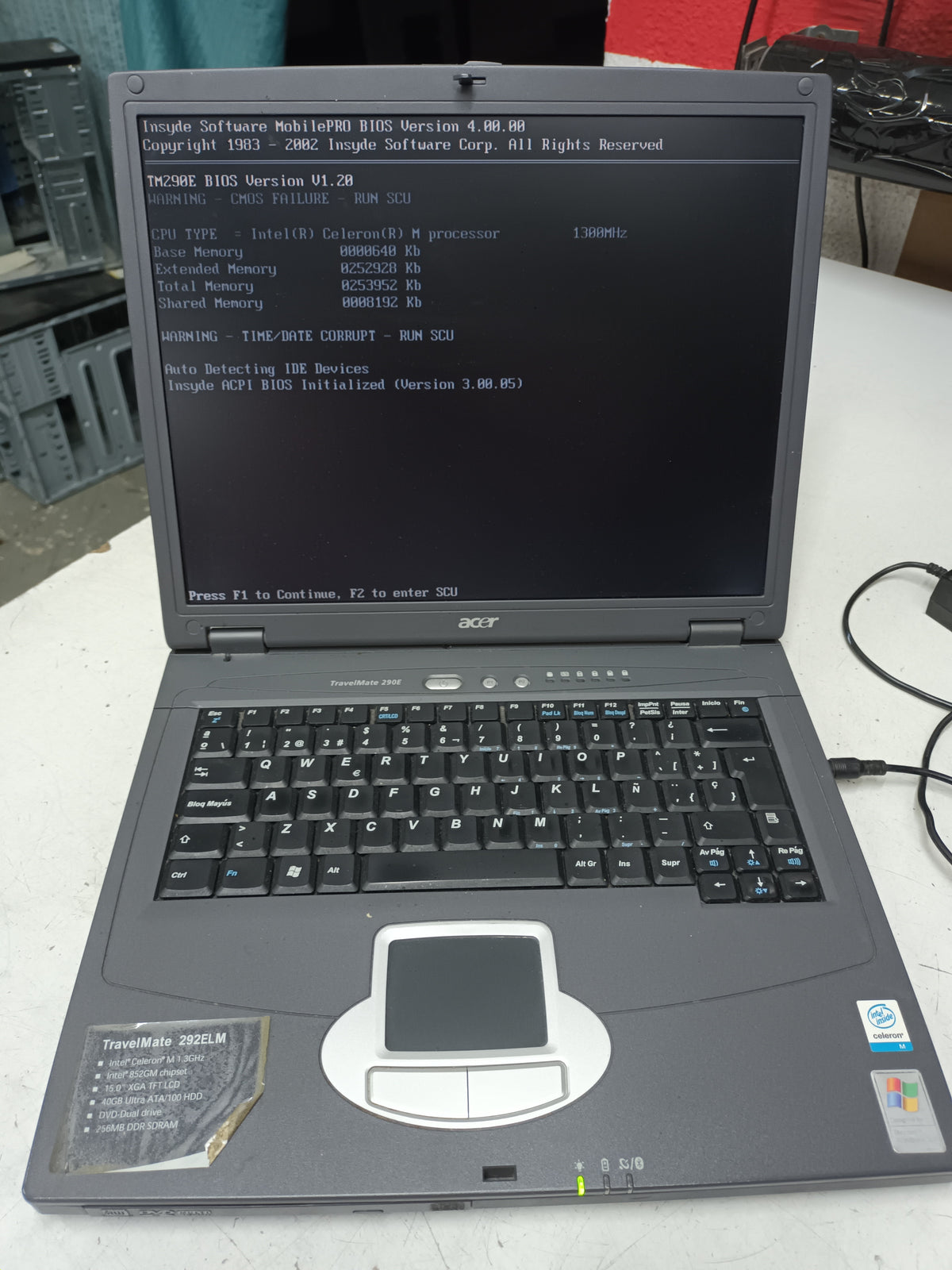 portatil vintage, Acer Travelmate 292ELM, sku-1
