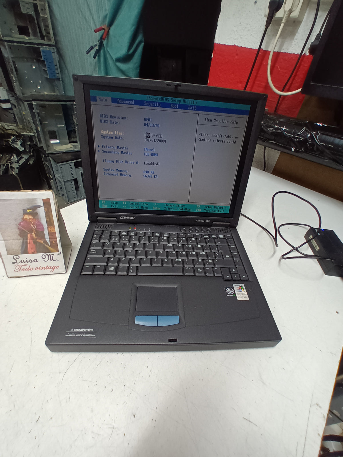 portatil vintage, HP Compac Armada 110, sku-3