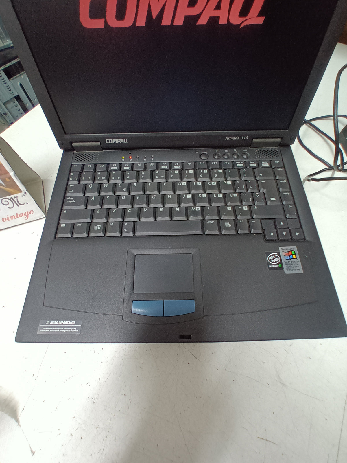 portatil vintage, HP Compac Armada 110, sku-3